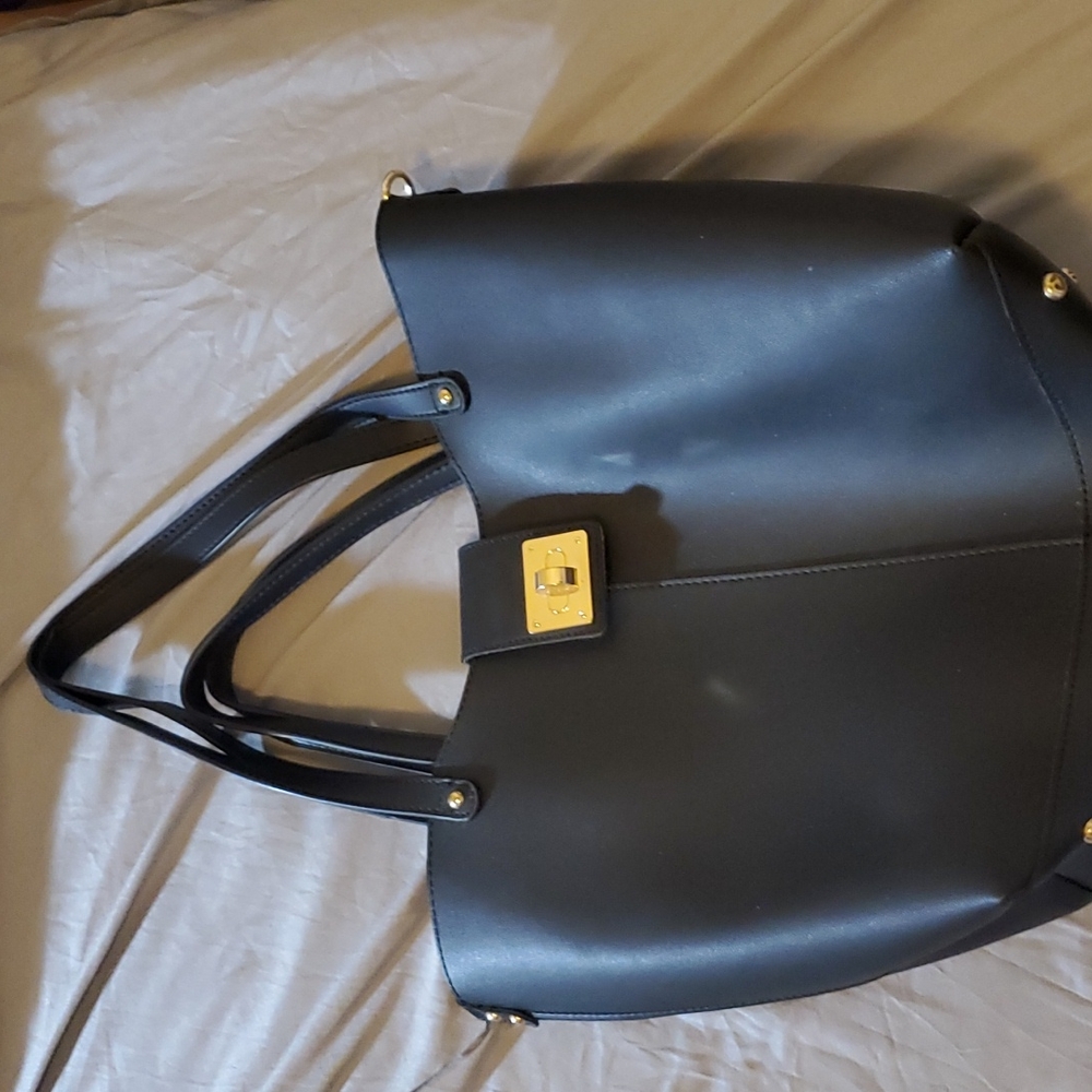 Black Three Piece Tote Bag